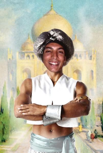 khalil s'est dégisé...il descend a l'inde