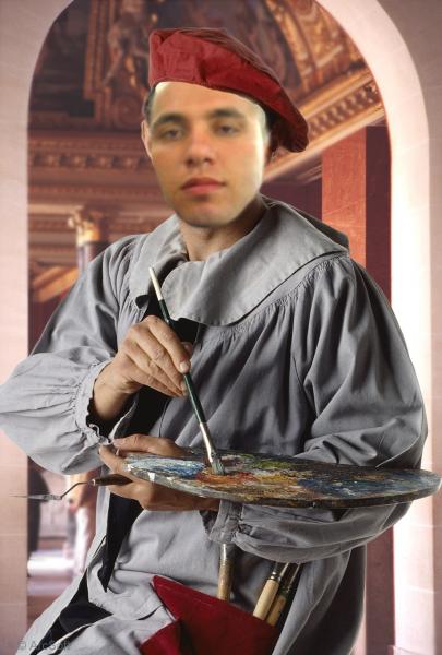 héla, fouad devenait un peintre!!!