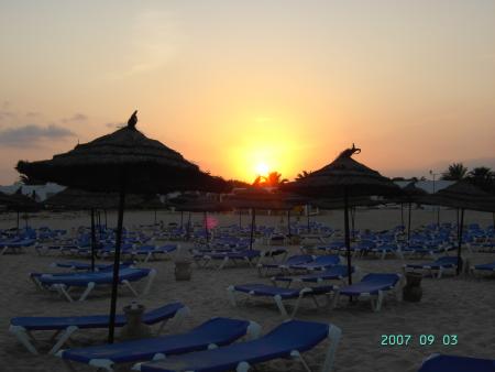 Coucher de soleil inversé !!!